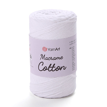 Пряжа YarnArt Macrame Cotton 250 г, 225 м, Белая 751 (YAR-063076)
