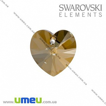 [Архів] Підвіска Swarovski 6228 Bronze Shade, 10 мм, Серце (POD-005636)