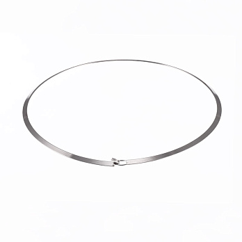 Основа на шию з нерж. ст., 13,5 см, 45 см, Темне срібло (STL-056086)