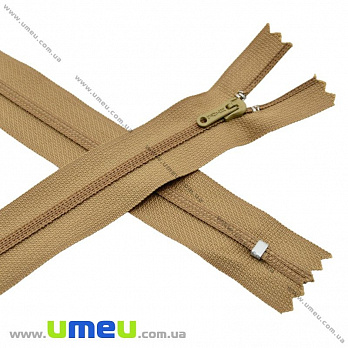 Молния брючная спиральная полупотайная неразъемная, 20 см, Тип 3, Горчичная (ZIP-020716)