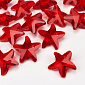 Підвіска скляна Зірка, 15х14х7 мм, Червона (POD-054602)