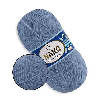 Пряжа Nako Mohair Delicate №1986, 100 г, 500 м, Джинс (YAR-060783)