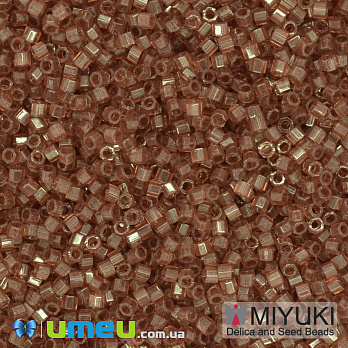 Бісер японський Miyuki Delica Cut 11/0 DBC0121, Коричневий світлий (BIS-040090)