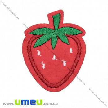 Термоаплікація Полуничка, 5,5х4 см, Червона (APL-025783)