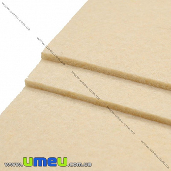 Фетр 3 мм, 30х30 см, 334 Бежевий (FLT-019374)