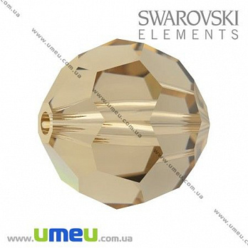 [Архів] Намистина Swarovski 5000 Light Colorado Topaz, 10 мм, Гранована кругла (BUS-005356)