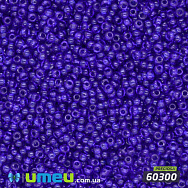 Бісер чеський 12/0, №60300, Синій, Прозорий (BIS-017015)