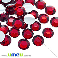 Кабошони пластикові, Круглі грановані, 8 мм, Червоні (KAB-056716)