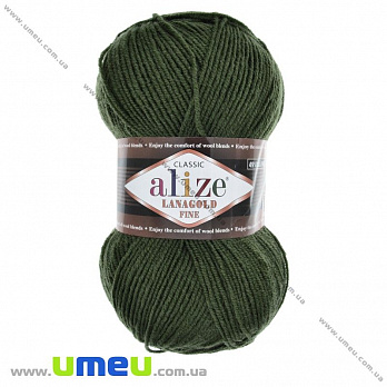 Пряжа Alize Lanagold Fine 100 г, 390 м, Хакі 29 (YAR-025391)
