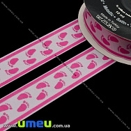 Тасьма Fantastic ніжки, 22 мм, Рожева (LEN-010946)