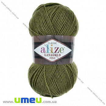 Пряжа Alize Lanagold Fine 100 г, 390 м, Оливкова 233 (YAR-023319)