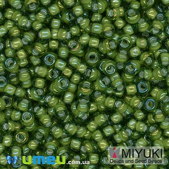Бісер японський Miyuki круглий RR 11/0 №3764, Зелений (BIS-045698)