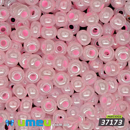 Бісер чеський 4/0, №37173, Рожевий світлий, Перламутровий (BIS-034277)