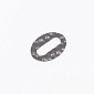 Коннектор из нерж. стали, Овал, 16,5х12 мм, Темное серебро (STL-055699)