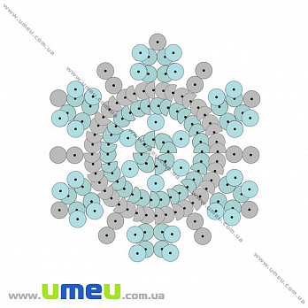 Водорозчинний флізелін VDV Ф-35, 10х10 см, Сніжинка (SXM-029113)