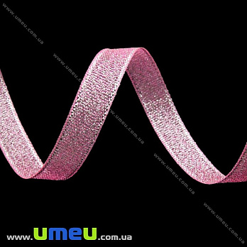 Лента парчовая, 10 мм, Розовая (LEN-022591)