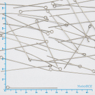 Булавки із нерж. сталі, 50 мм, Темне срібло (STL-056223)