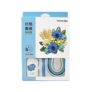 Набір у техніці квілінг (пінцет, інструмент, клей, смужки паперу) (DIF-060076)