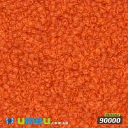 Бісер чеський 13/0, №90000, Помаранчевий, Прозорий (BIS-019778)