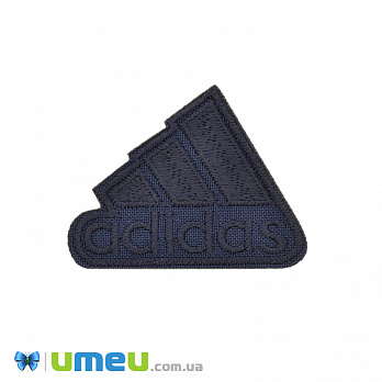 Термоаппликация Adidas, 5,5х4,5 см, Синяя темная (APL-042364)