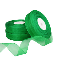 Стрічка з органзи, 20 мм, Зелена (LEN-054914)