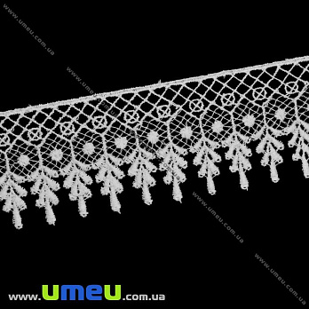 Мереживо плетене, 50 мм, Біле (LEN-011848)