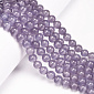 Намистини Котяче око, Синт. камінь, 8 мм, Аметистові, Круглі (BUS-054230)