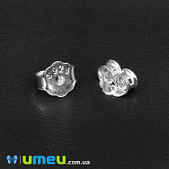 Заглушки для Пусети Срібло (925 проба), 4,7х4,2 мм (SER-042644)