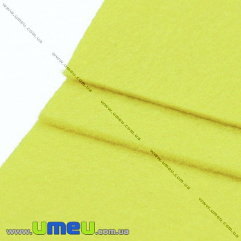 Фетр 2 мм, 10х15 см, 216 Жовтий (FLT-027342)
