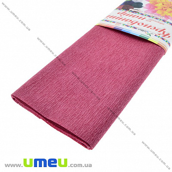 Гофрированная бумага Украина, Бордовая, 0,5х2 м (DIF-021684)