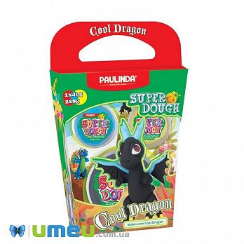 Маса для ліплення Paulinda Super Dough Cool Dragon Дракон чорний (DIF-043548)