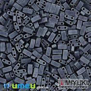 Бісер японський Miyuki HALF TILA №2001, 5х2,3 мм, Сірий матовий (BIS-046082)