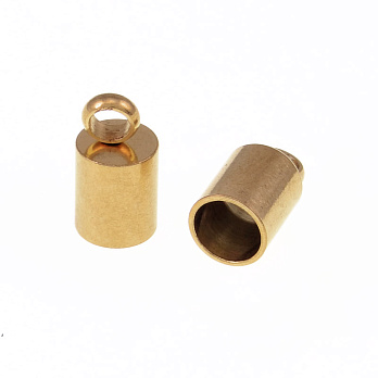 Ковпачок із нержавіючої сталі, 9,5х5 мм, Золото (STL-055525)