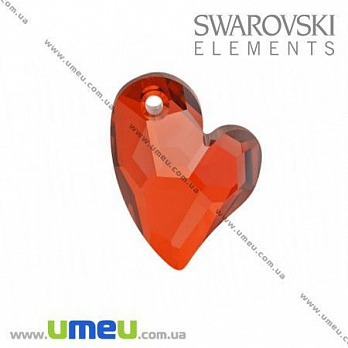 [Архів] Підвіска Swarovski 6261 Red Magma, 17х13 мм, Дике серце (POD-005648)