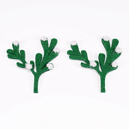 Декоративний виріб із фетру Гілочка, 7х6 см, Зелена (FLT-056520)