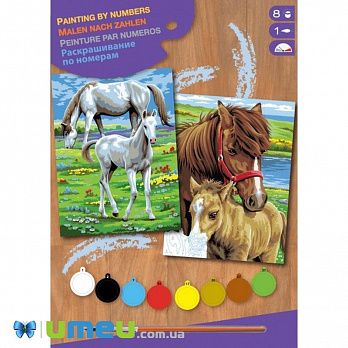 Набор для творчества Sequin Art PAINTING BY NUMBERS JUNIOR-PAIRS Кони (DIF-043456)