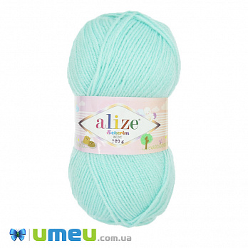 Пряжа Alize Sekerim Bebe 100 г, 320 м, М'ята світла 19 (YAR-047451)