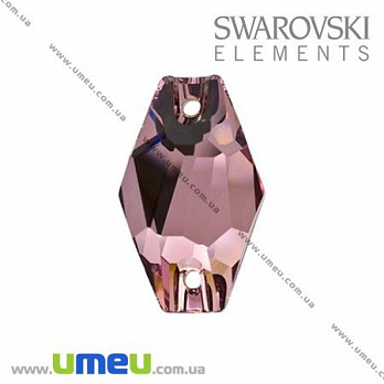 [Архів] пришивний елемент Swarovski 3261 Antique Pink, 18х11 мм (KAB-005532)