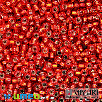 Бісер японський Miyuki круглий RR 10/0 №10, Червоний (BIS-047534)