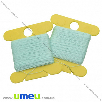 Нить для бисера светящаяся в темноте, Голубая №1204, 30 м (MUL-020538)