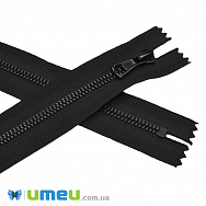 Блискавка тракторна Лакова нероз'ємна 18 см, Тип 5, Чорна (ZIP-045338)