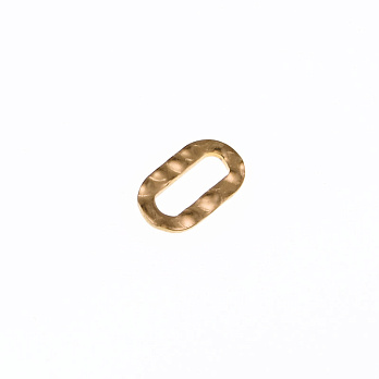 Конектор з нерж. сталі, Овал, 12х7 мм, Золото (STL-055698)
