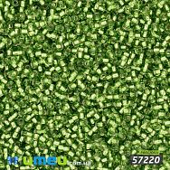 Бісер чеський 12/0, №57220, Салатовий, Блискучий (BIS-025509)