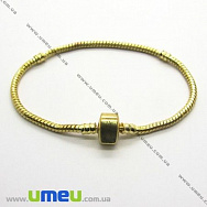 Основа для браслета PANDORA зі стопером, Золото, 20 cм (OSN-004168)