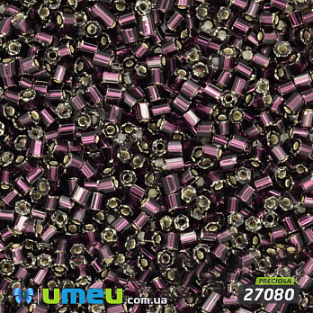 Бісер чеський Рубка 10/0, №27080, Аметист темний блискучий (BIS-018322)