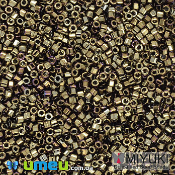 Бісер японський Miyuki Delica Cut 11/0 DBC0007, Ірис коричневий (BIS-040104)