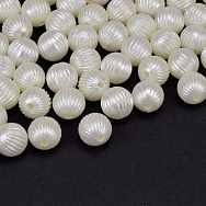 Намистини пластикові, Круглі Перли, 10 мм, Молочні (BUS-059604)