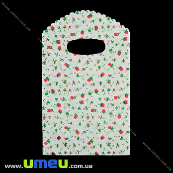 Подарунковий пакетик, 19х12 см, Білий (UPK-012341)