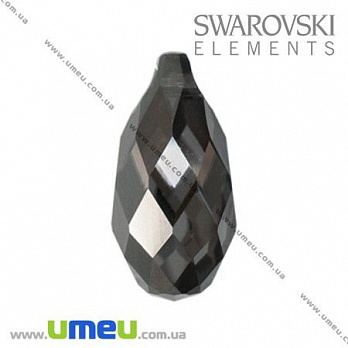 [Архів] Підвіска Swarovski 6010 Silver Night, 13х6,5 мм, Крапля (POD-005472)