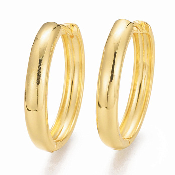 Сережки-кільця Huggie Позолота 18 kt, 30х29х5 мм (OSN-053105)